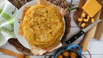 Bramborové placky z vařených brambor