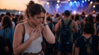 Úzkost na hudebním festivalu?