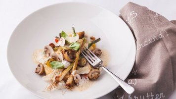 Gnocchi z ricotty s houbovou omáčkou
