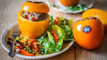 Kaki plněné mletým masem